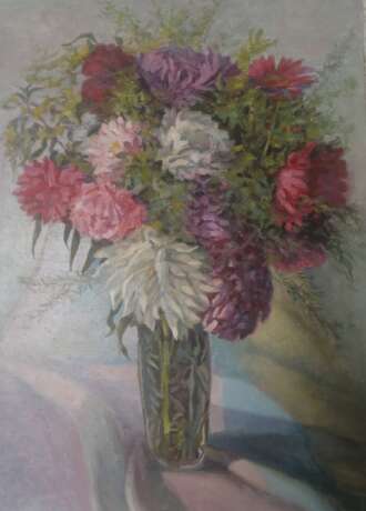 Peinture «Bouquet du jardin», Technique mixte, 1978 - photo 1