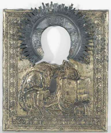 Christus Pantokrator mit vergoldetem Silberoklad - Foto 4