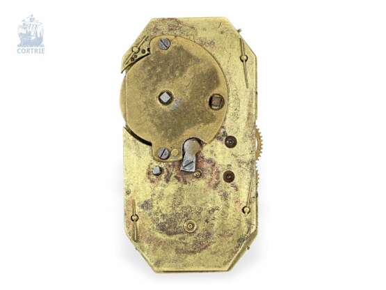 Formuhr: museale Emaille-Brosche "Schildkröte" mit eingebauter Uhr, sichtbarer Unruh und reichem Diamantbesatz, zugeschrieben Piguet et Capt, Geneva, circa 1810 - Foto 8
