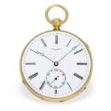 Taschenuhr: frühes Taschenchronometer der "Extra"- Klasse mit Minutenrepetition, Baudin Freres Geneve No.1100, ca.1840 - Foto 1
