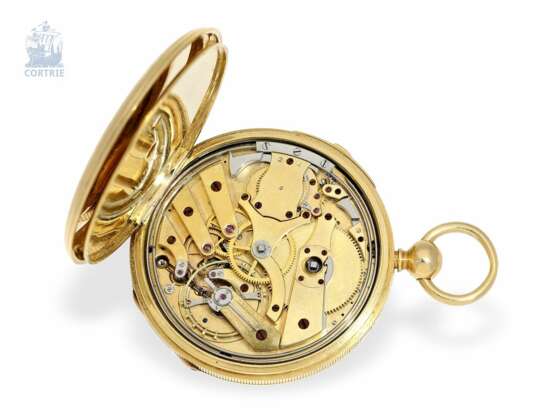 Taschenuhr: frühes Taschenchronometer der "Extra"- Klasse mit Minutenrepetition, Baudin Freres Geneve No.1100, ca.1840 - Foto 3