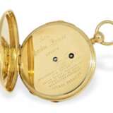 Taschenuhr: frühes Taschenchronometer der "Extra"- Klasse mit Minutenrepetition, Baudin Freres Geneve No.1100, ca.1840 - Foto 4