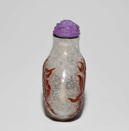 Lot: 3 Überfangglas Snuff Bottles - Foto 15