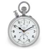 Taschenuhr: absolut seltene und interessante Chronometer-Zeitmessstation, bestehend aus 2 seltenen Schleppzeiger-Chronographen, Ulysse Nardin & Lemania, ca. 1950/60 - photo 6