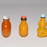 Lot: 5 Glas Snuff Bottles - Foto 3
