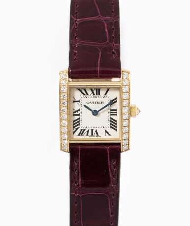 Cartier Tank Francais Diamant-Damenarmbanduhr - фото 1