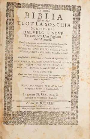 Biblia Raeto-Romanica - photo 1