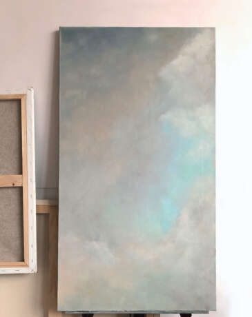 Gemälde „Schweigen“, Leinwand auf dem Hilfsrahmen, Ölfarbe, Minimalismus, Landschaftsmalerei, 2020 - Foto 2