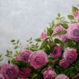Июльские розы Холст на подрамнике Масляные краски Романтизм 2020 г. - фото 1