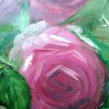 Июльские розы Холст на подрамнике Масляные краски Романтизм 2020 г. - фото 3