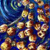 Design Painting “apples fall into the sky”, Canvas, Oil paint, Abstract Expressionist, Everyday life, 2020 - photo 1