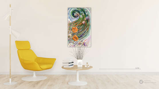 Design Painting “Colored Infinity”, Canvas, Oil paint, Abstract Expressionist, Everyday life, 2020 - photo 4