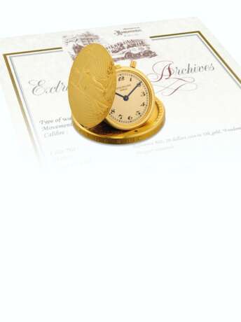 Patek Philippe. PATEK PHILIPPE, TWENTY DOLLAR LIBERTY GOLD COIN WATCH, REF. 802 - фото 1