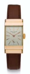 PATEK PHILIPPE, 18K GOLD WRISTWATCH WITH HOODED LUGS, REF. 1450