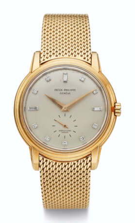 Patek Philippe. PATEK PHILIPPE, 18K GOLD AND DIAMOND-SET WRISTWATCH WITH BRACELET, RETAILED BY SERPICO Y LAINO, REF. 2551 - Foto 1