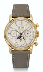 PATEK PHILIPPE, 18K GOLD, PERPETUAL CALENDAR CHRONOGRAPH WITH MOON PHASES, REF. 2499J, THIRD SERIES