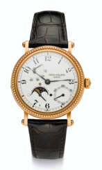 PATEK PHILIPPE, 18K GOLD, POWER RESERVE AND MOON PHASES, REF. 5015J