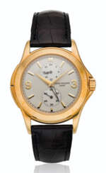 PATEK PHILIPPE, 18K GOLD DUAL-TIME WRISTWATCH WITH 24-HOUR INDICATION AND TWO-TONE DIAL, REF. 5134