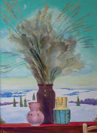 Painting “In cottage house”, Canvas, Oil paint, Impressionist, Still life, 2013 - photo 1