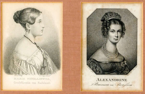 Maria Nicolajevna, Grossfürstin von Moskau, & Alexandrine, Prinzessin von Preussen - Foto 1