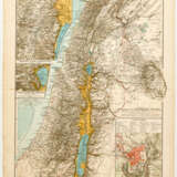 Russische Karte von Palästina mit Eintragung der hl. Orte - Foto 1