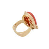 Ring mit roter Edelkoralle, - Foto 3