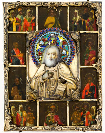 Hl. Sergius von Radonesh mit Heiligen - Foto 1