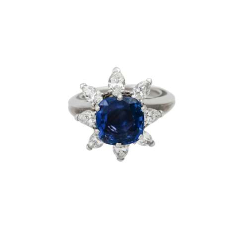 Ring mit feinem blauem Saphir von 2,4 ct, - photo 2