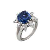 Ring mit feinem blauem Saphir von 2,4 ct, - photo 5