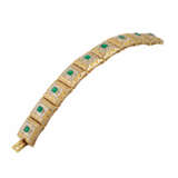 Armband mit Smaragden und Brillanten, zusammen ca. 2,15 ct, - photo 3