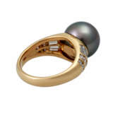 Ring mit Tahitiperle und Diamanten - photo 3