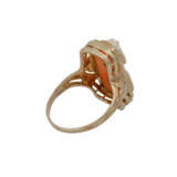 Ring mit achteckiger Muschelkamee - Foto 3