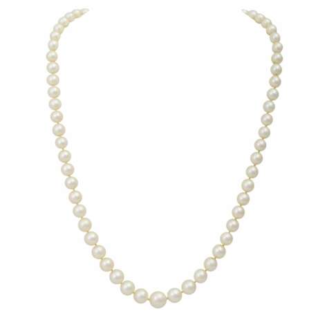 Perlenkette mit Rubin-Diamantschließe, - photo 1
