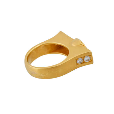 UNIKAT Ring mit ovalem Beryll und 8 Brillanten - photo 3