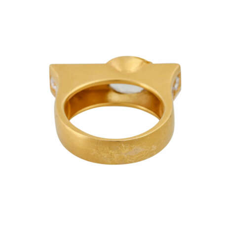 UNIKAT Ring mit ovalem Beryll und 8 Brillanten - photo 4