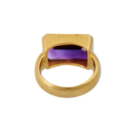 Ring mit achteckigem Amethyst im Treppenschliff von ca. 9,5 ct, - фото 4