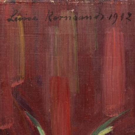 KORNSAND, LUISE (1876-1962), "Stillleben mit Früchten, zwei Schalen und zwei Flaschen", - Foto 3