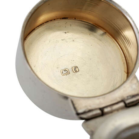 BIRMINGHAM salver und Flacon, 925 Silber, 1. Hälfte 20. Jahrhundert: - фото 5