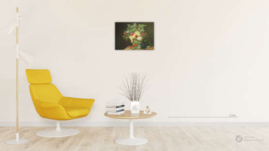 Gemälde „Blumenstrauß basierend auf J.-C. Rubellena“, Leinwand, Ölfarbe, Klassizismus, Stillleben, 2015 - Foto 2