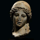 A MONUMENTAL ROMAN GREY MARBLE HEAD OF MINERVA - photo 2