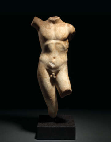 A ROMAN MARBLE TORSO OF A YOUTH - photo 1