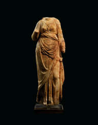 A GREEK MARBLE GODDESS