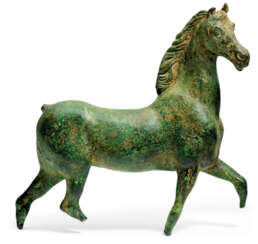 A ROMAN BRONZE HORSE