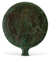 AN ETRUSCAN BRONZE MIRROR