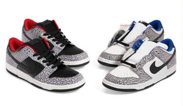 A COMPLETE SET OF ORIGINAL 2002 SUPREME/NIKE SB DUNK LOW SNEAKERS