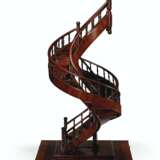 A MAHOGANY DOUBLE STAIRCASE MAQUETTE - photo 2
