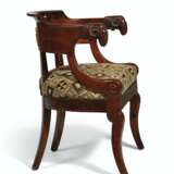 TWO FRENCH MAHOGANY AND ORMOLU-MOUNTED FAUTEUILS - photo 4