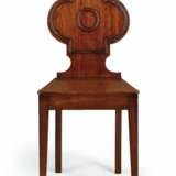 A MATCHED PAIR OF REGENCY MAHOGANY HALL CHAIRS - photo 2
