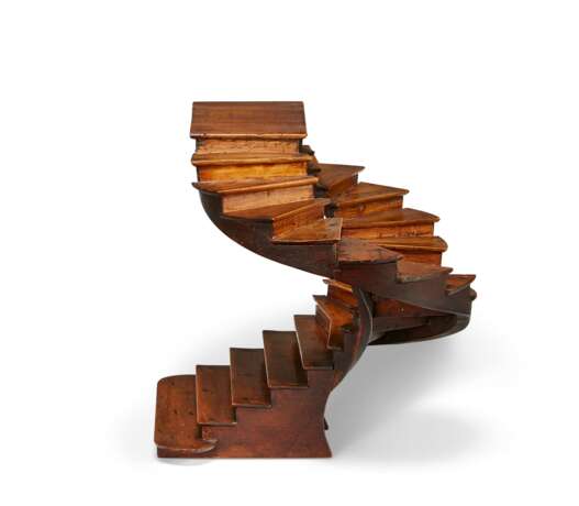A FRUITWOOD DOUBLE STAIRCASE MAQUETTE - фото 3