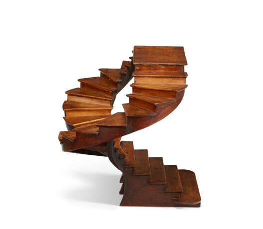 A FRUITWOOD DOUBLE STAIRCASE MAQUETTE - фото 4
